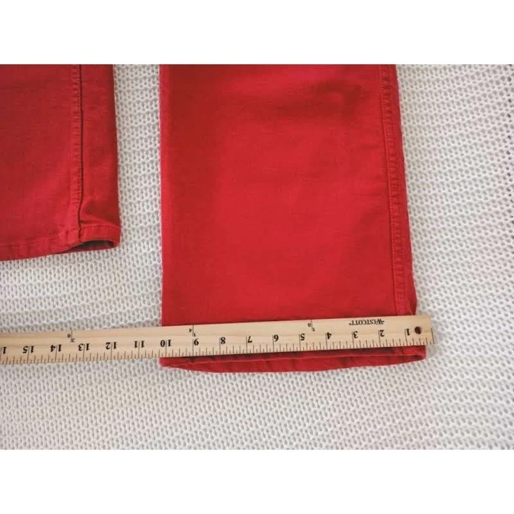 Sezane red denim